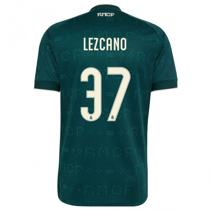 גברים כדורגל Álvaro Lezcano #37 אפור כהה לבן הרחק ג'רזי 2026/27