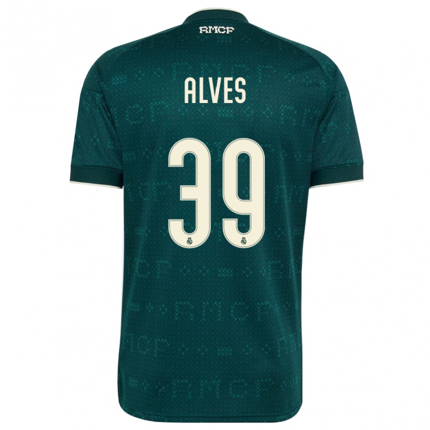 גברים כדורגל Enzo Alves #39 אפור כהה לבן הרחק ג'רזי 2026/27