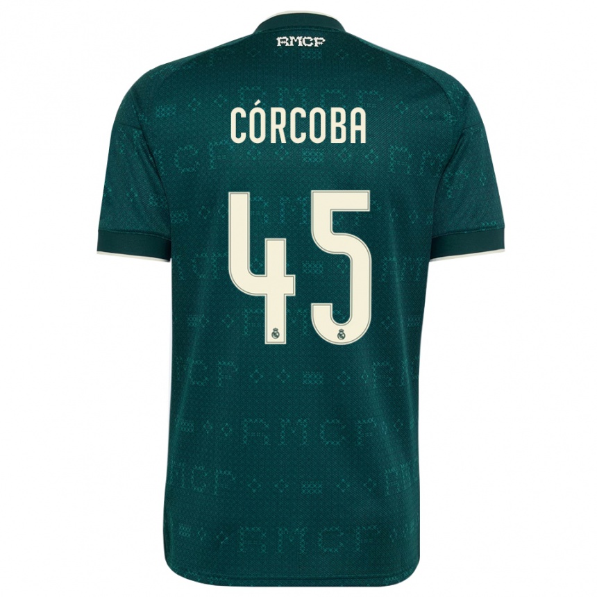 גברים כדורגל Andrés Córcoba #45 אפור כהה לבן הרחק ג'רזי 2026/27