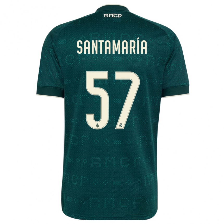 גברים כדורגל Fran Santamaría #57 אפור כהה לבן הרחק ג'רזי 2026/27