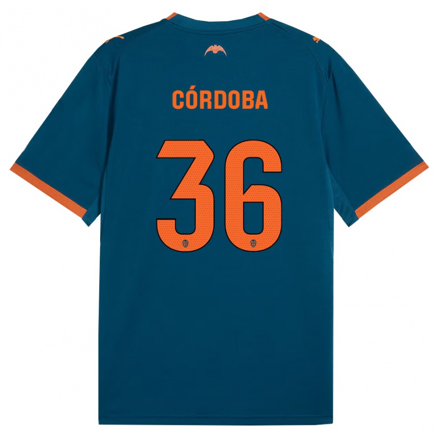 גברים כדורגל Iker Córdoba #36 כחול דודג' כתום הרחק ג'רזי 2026/27