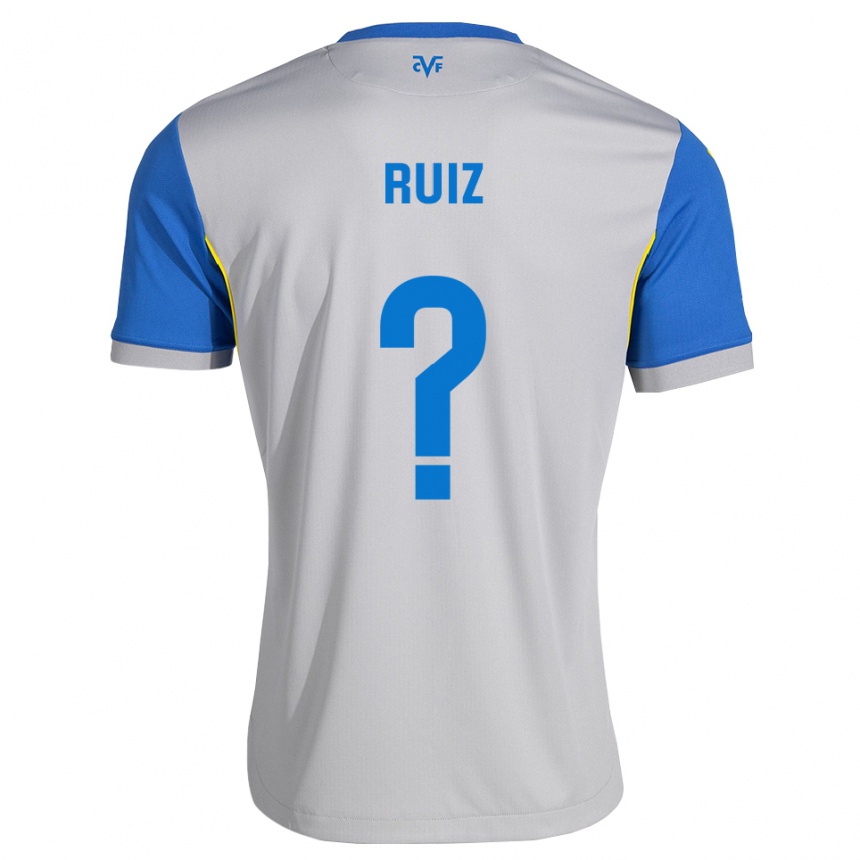 גברים כדורגל Aarón Ruiz #0 כחול דודג' אפור הרחק ג'רזי 2026/27