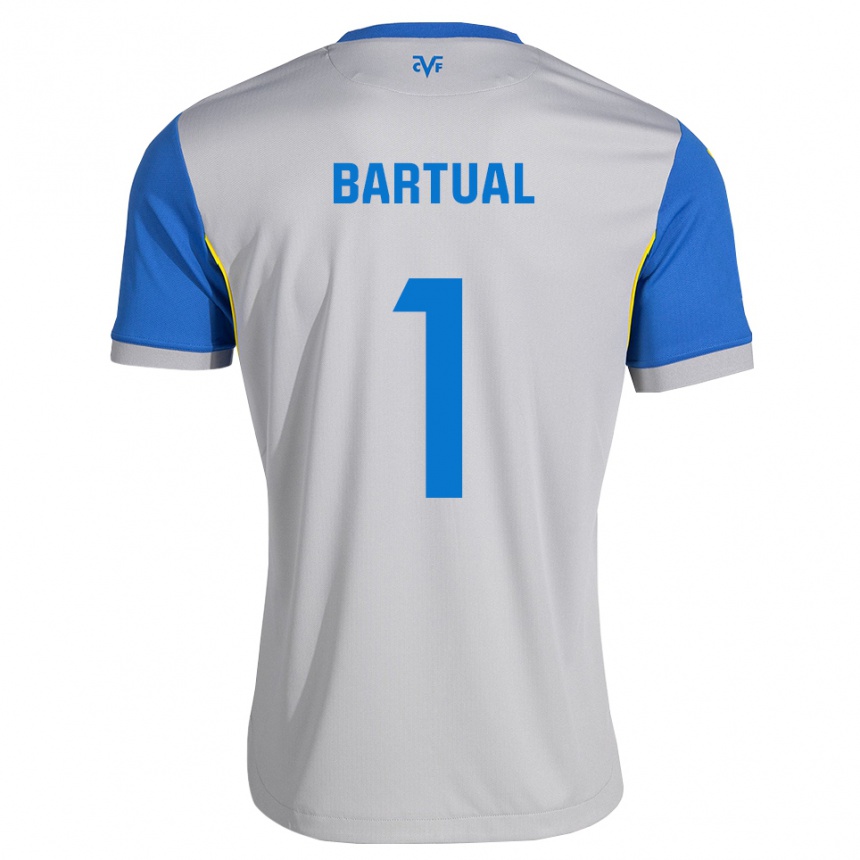 גברים כדורגל Kike Bartual #1 כחול דודג' אפור הרחק ג'רזי 2026/27