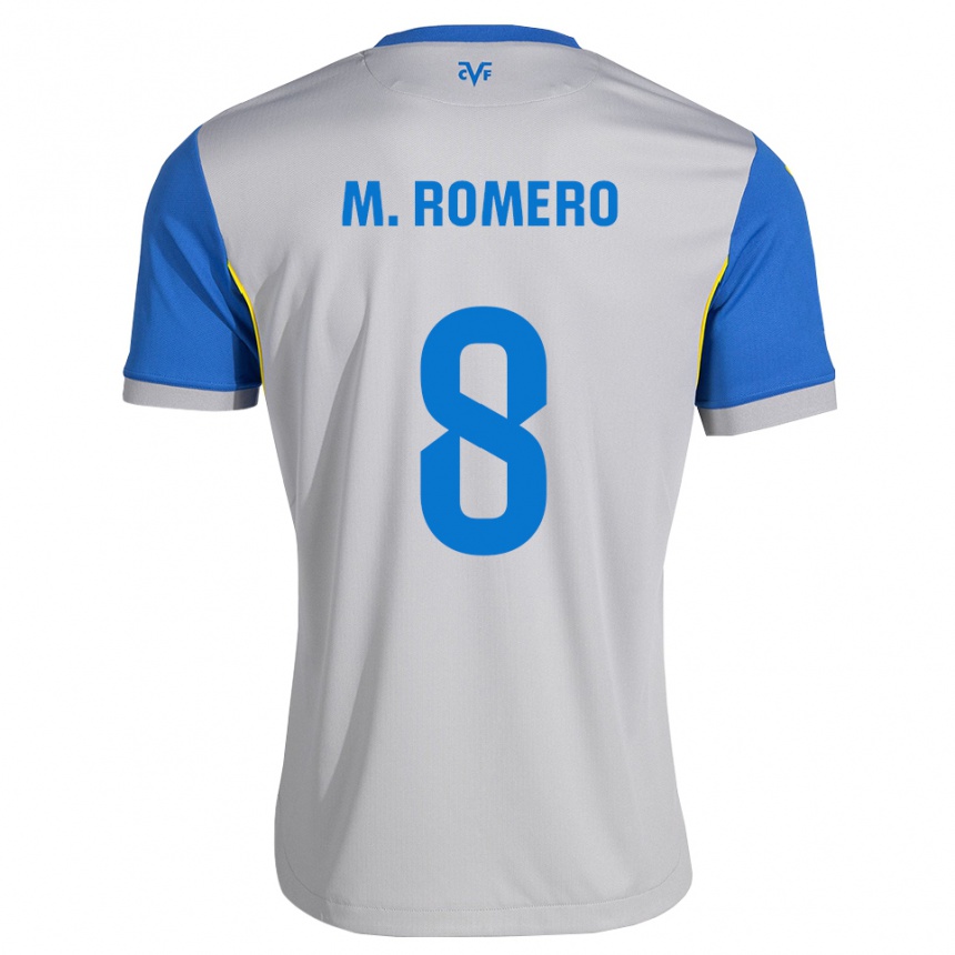 גברים כדורגל María Romero #8 כחול דודג' אפור הרחק ג'רזי 2026/27
