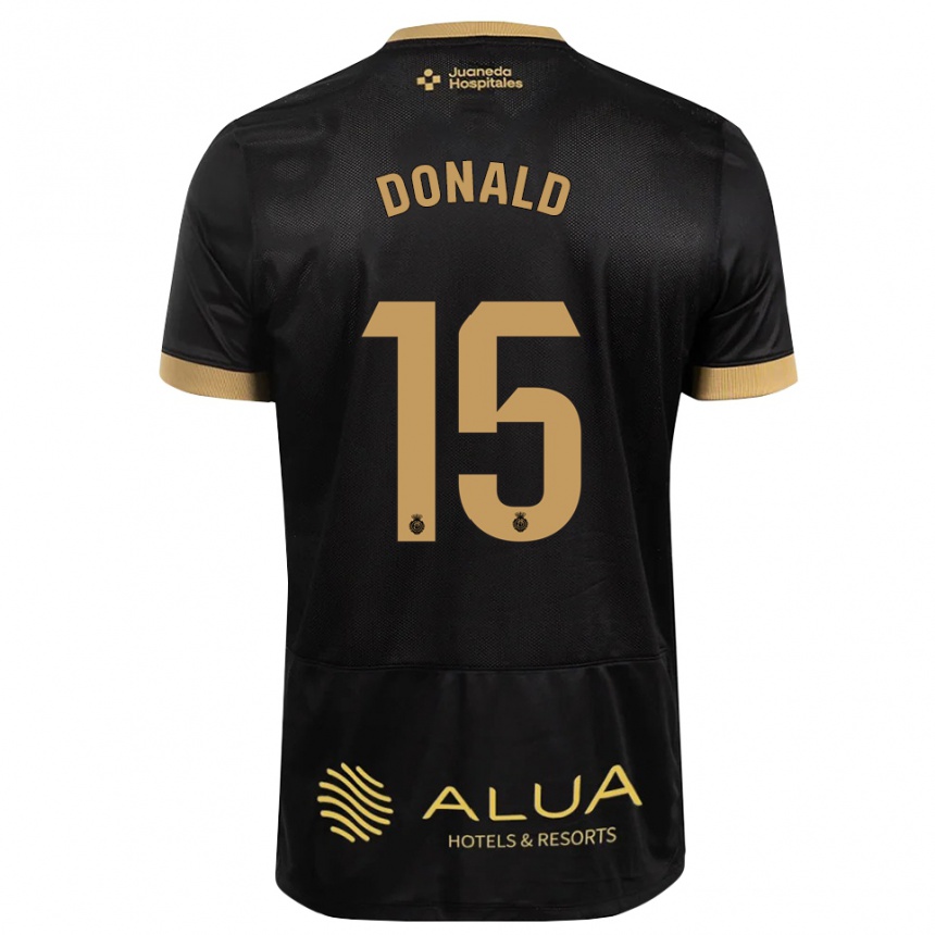 גברים כדורגל John Donald #15 חום חולי שחור אדום הרחק ג'רזי 2026/27