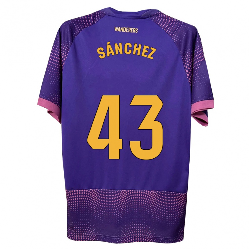 גברים כדורגל Diego Sánchez #43 לבן ורוד סגול הרחק ג'רזי 2026/27