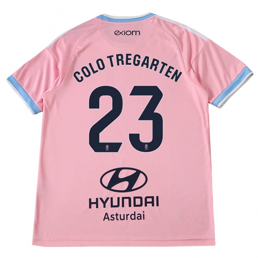 גברים כדורגל Colo Tregarten #23 כחול תירס ורוד הרחק ג'רזי 2026/27 גברים כדורגל Colo Tregarten #23 כחול תירס ורוד הרחק ג'רזי 2026/27