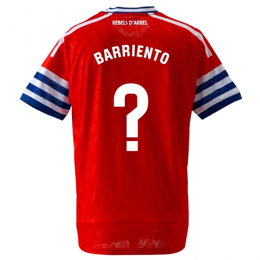 גברים כדורגל Darek Barriento #0 כחול מלכותי אדום הרחק ג'רזי 2026/27