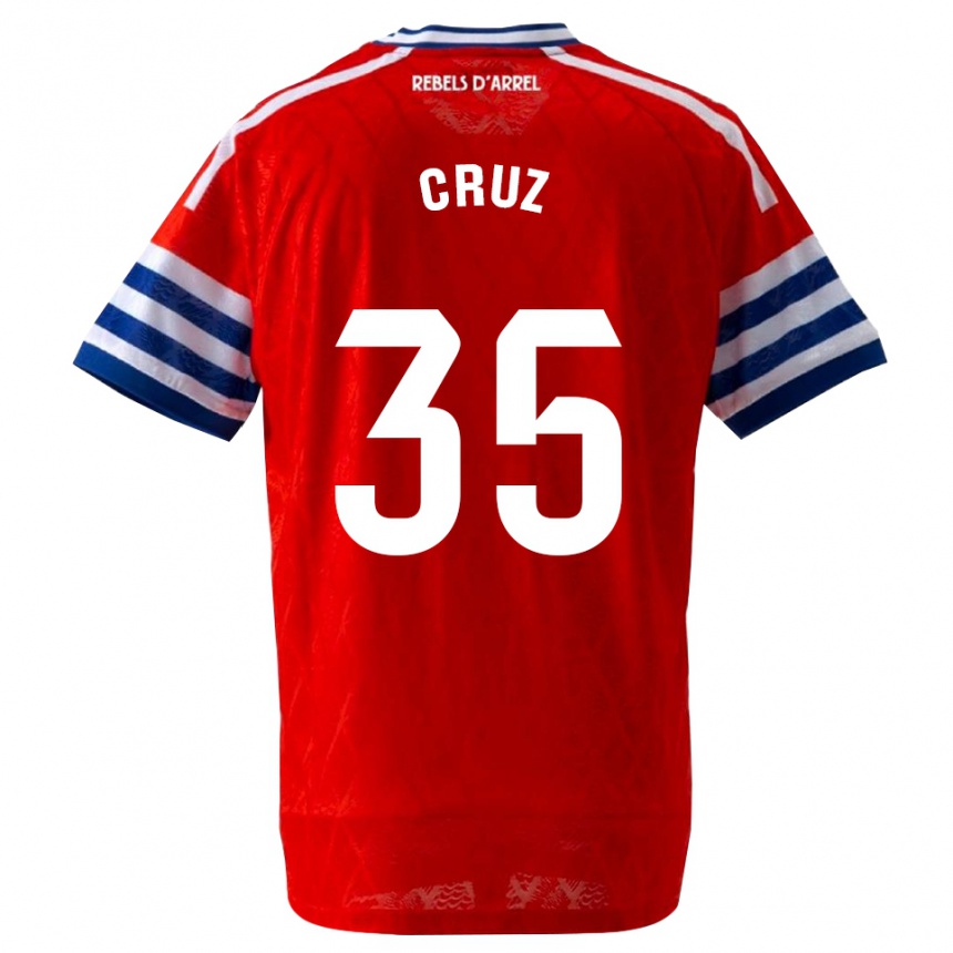 גברים כדורגל Denis Cruz #35 כחול מלכותי אדום הרחק ג'רזי 2026/27