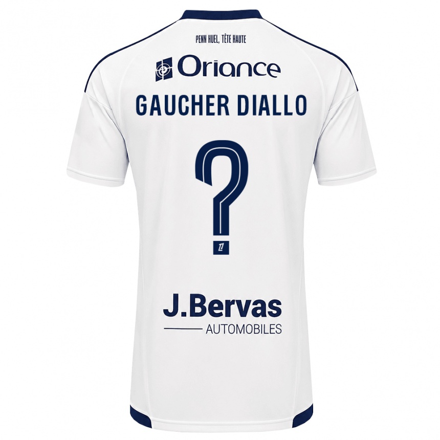 גברים כדורגל Coumba Gaucher Diallo #0 כחול צי לבן הרחק ג'רזי 2026/27