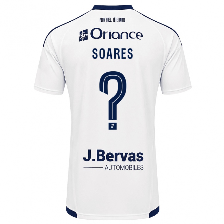 גברים כדורגל Louane Das Neves Soares #0 כחול צי לבן הרחק ג'רזי 2026/27