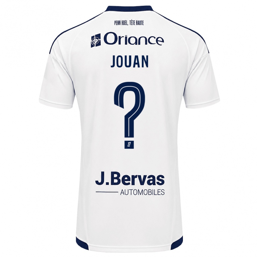 גברים כדורגל Léonie Jouan #0 כחול צי לבן הרחק ג'רזי 2026/27