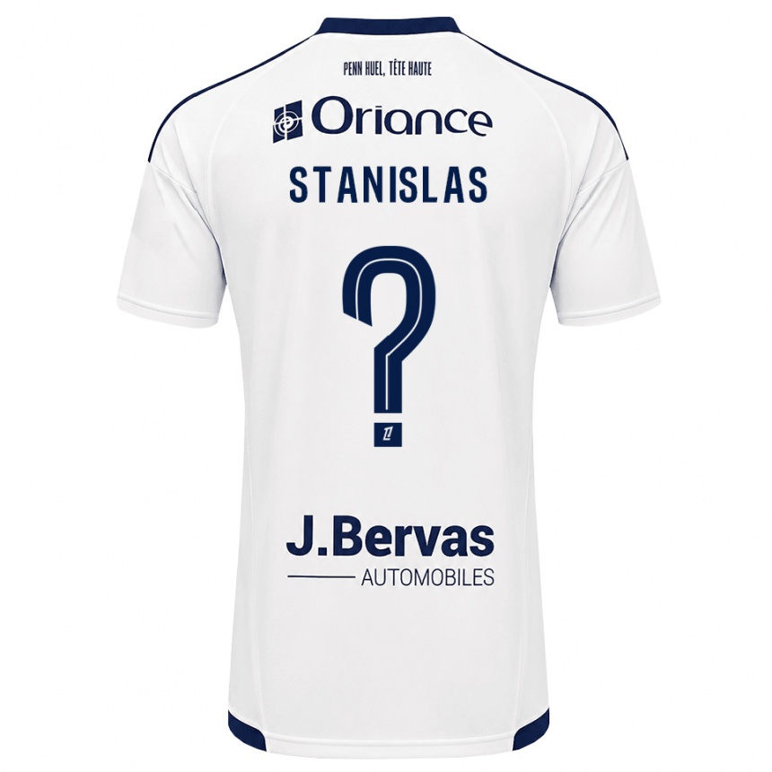 גברים כדורגל Lohys Stanislas #0 כחול צי לבן הרחק ג'רזי 2026/27