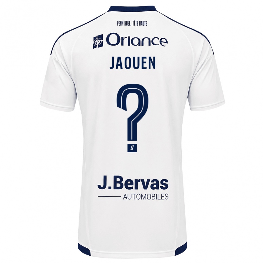 גברים כדורגל Léane Jaouen #0 כחול צי לבן הרחק ג'רזי 2026/27