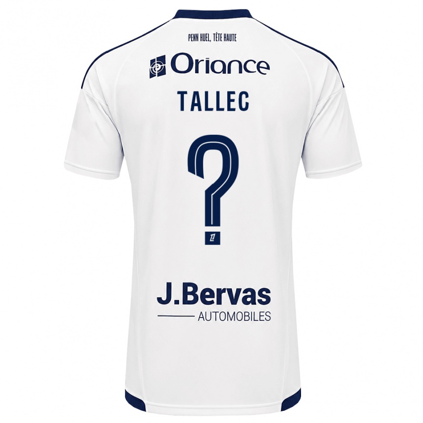 גברים כדורגל Ylionna Tallec #0 כחול צי לבן הרחק ג'רזי 2026/27