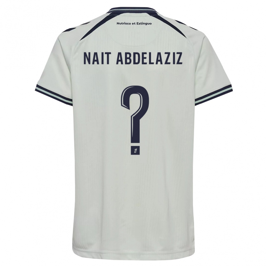 גברים כדורגל Elias Naït Abdelaziz #0 כחול חצות לבן הרחק ג'רזי 2026/27