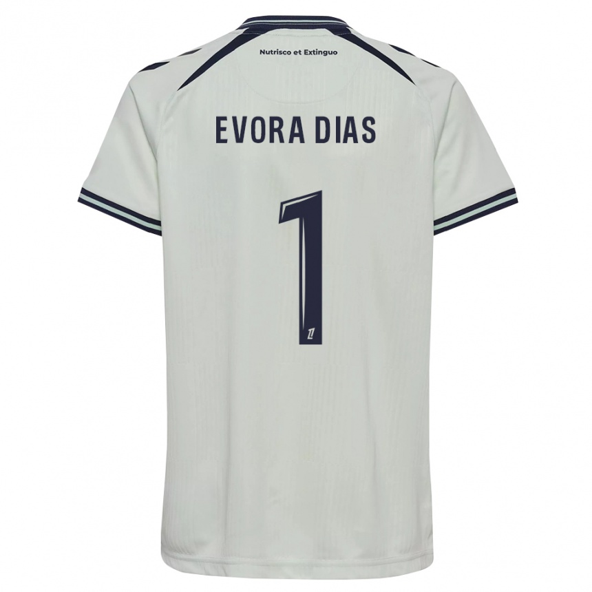 גברים כדורגל Enzo Evora Dias #1 כחול חצות לבן הרחק ג'רזי 2026/27