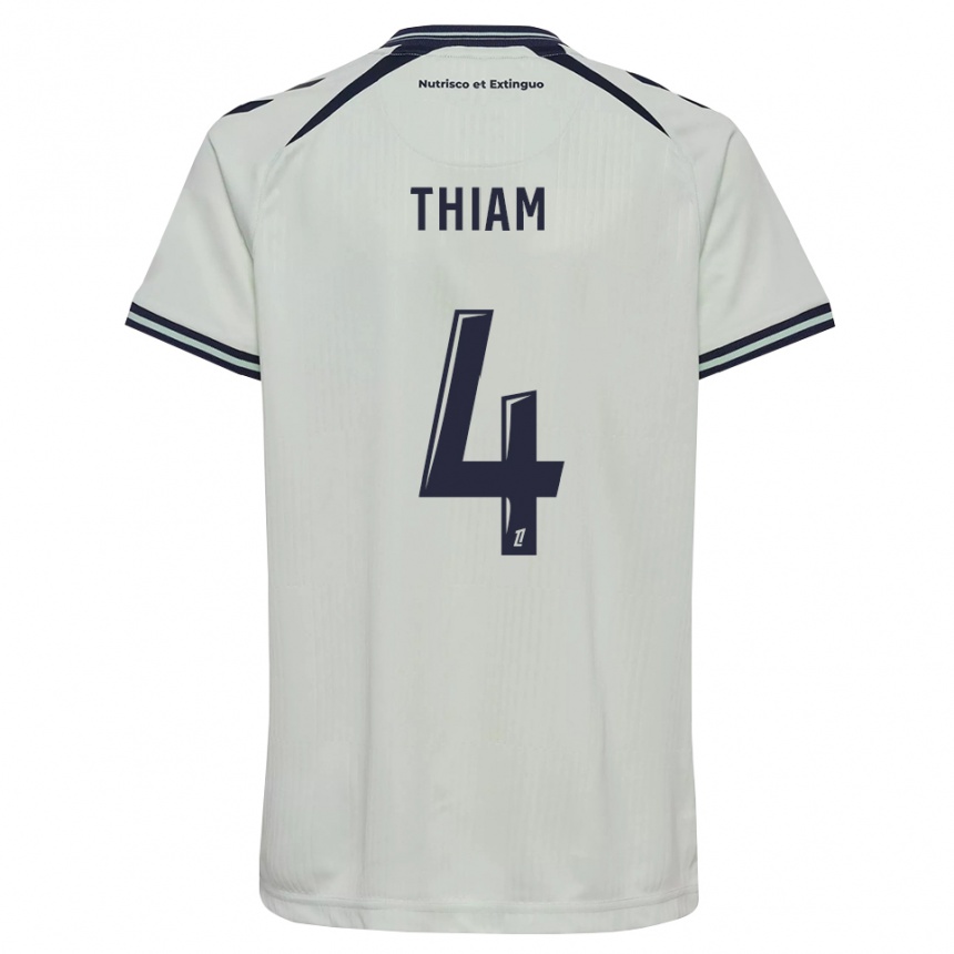 גברים כדורגל Tidjani Thiam #4 כחול חצות לבן הרחק ג'רזי 2026/27