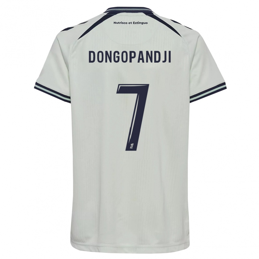 גברים כדורגל Hakim Dongopandji #7 כחול חצות לבן הרחק ג'רזי 2026/27