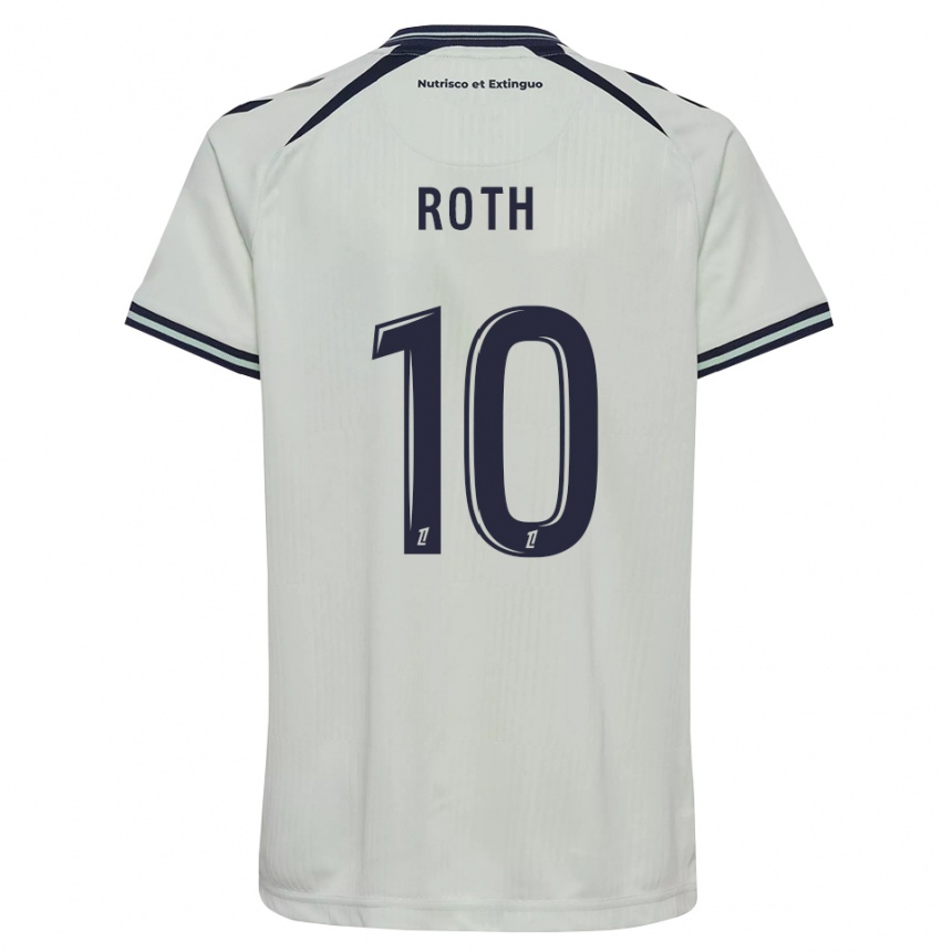 גברים כדורגל Madeline Roth #10 כחול חצות לבן הרחק ג'רזי 2026/27