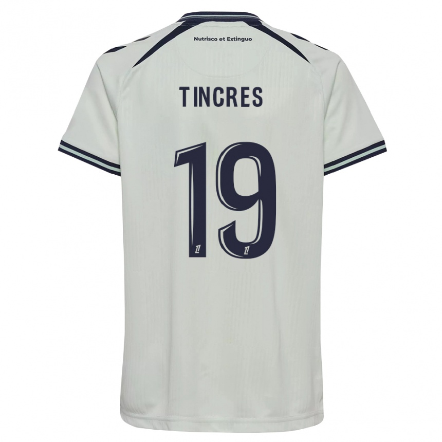 גברים כדורגל Joan Tincres #19 כחול חצות לבן הרחק ג'רזי 2026/27
