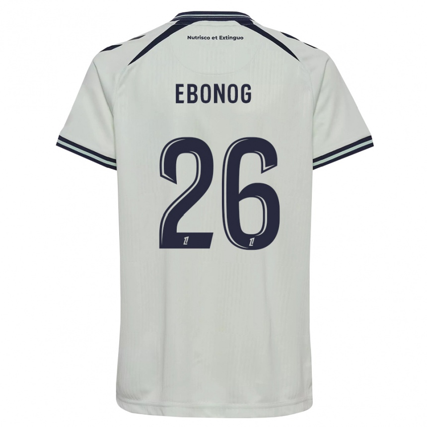 גברים כדורגל Simon Ebonog #26 כחול חצות לבן הרחק ג'רזי 2026/27