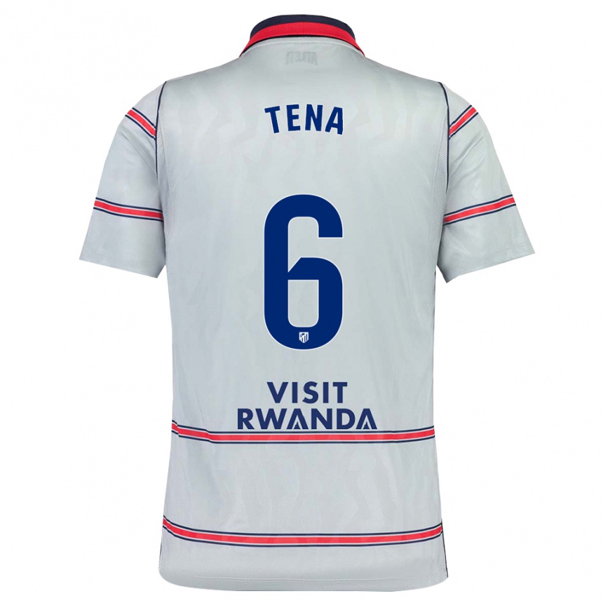 גברים כדורגל Javi Tena #6 אפור אדום כחול צי ג'רזי קיט שלישי 2026/27