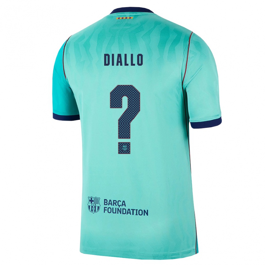 גברים כדורגל Fode Diallo #0 אקווה טורקיז מלכותי כחול ג'רזי קיט שלישי 2026/27