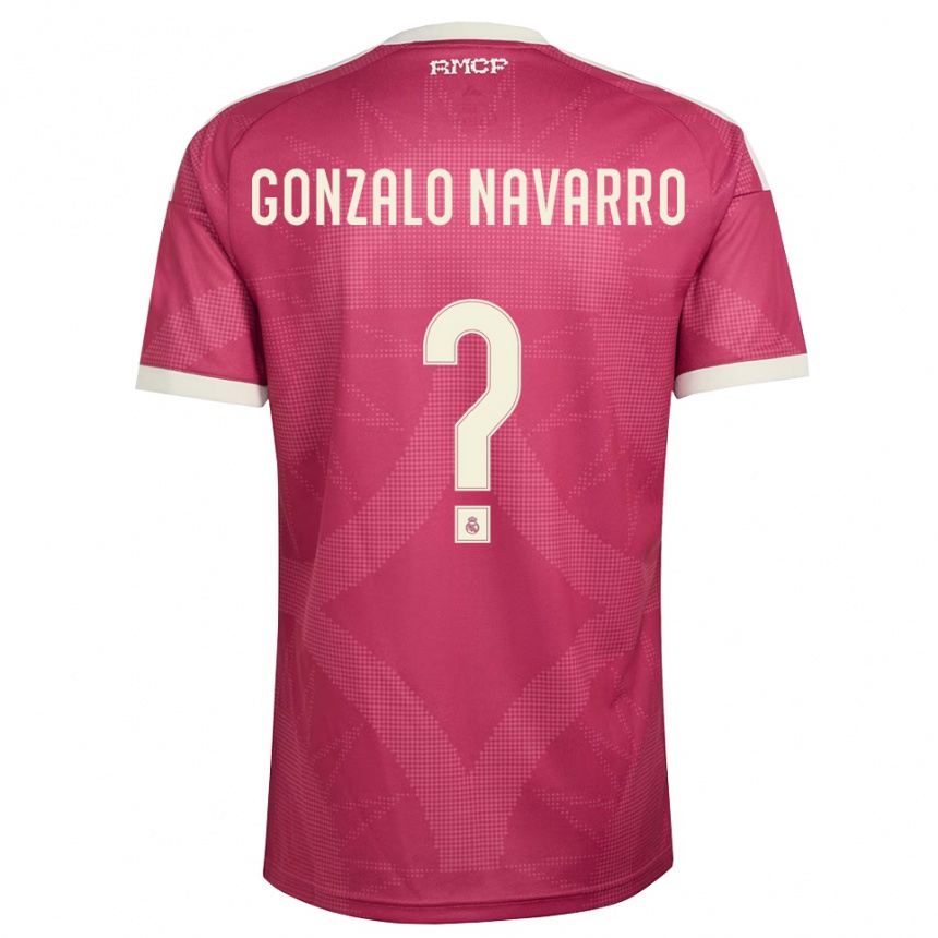 גברים כדורגל Gonzalo Navarro #0 אדום סגול חיוור לבן ג'רזי קיט שלישי 2026/27 גברים כדורגל Gonzalo Navarro #0 אדום סגול חיוור לבן ג'רזי קיט שלישי 2026/27