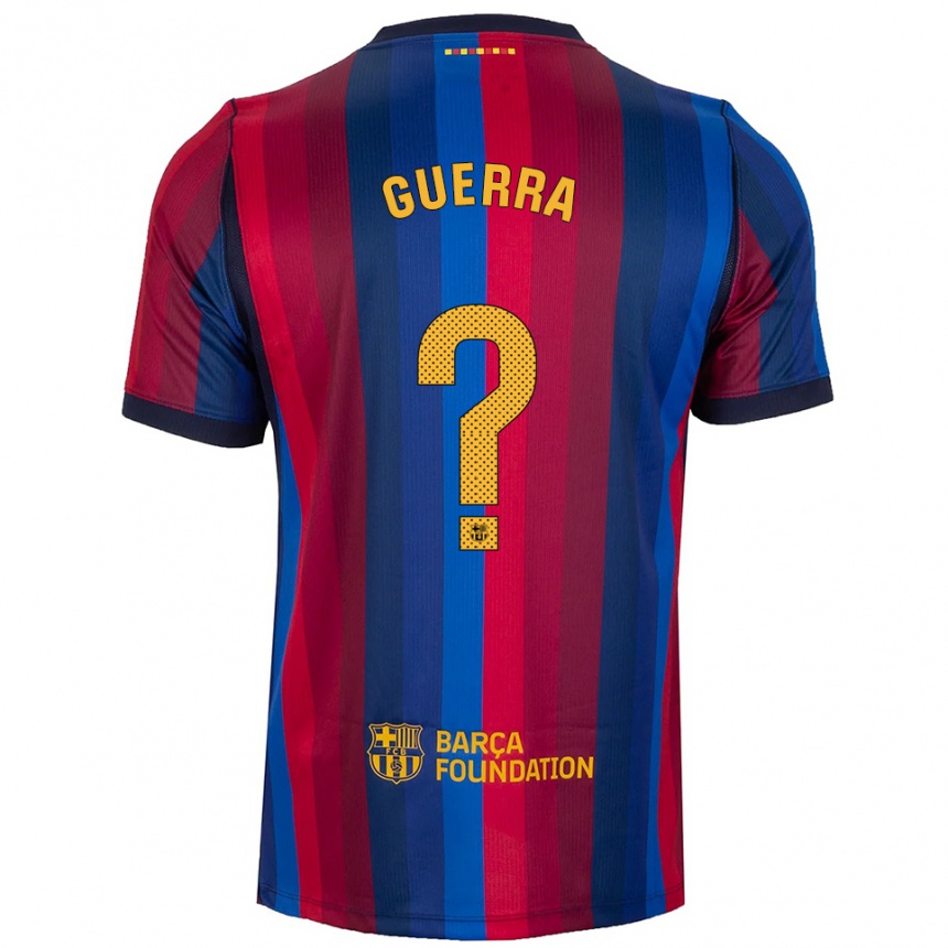 נשים כדורגל Alan Guerra #0 כחול מלכותי אדום צהוב ג'רזי ביתית 2026/27
