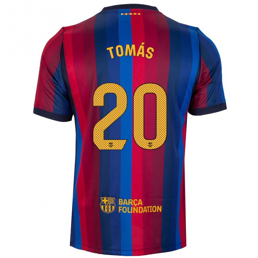 נשים כדורגל Roberto Tomás #20 כחול מלכותי אדום צהוב ג'רזי ביתית 2026/27