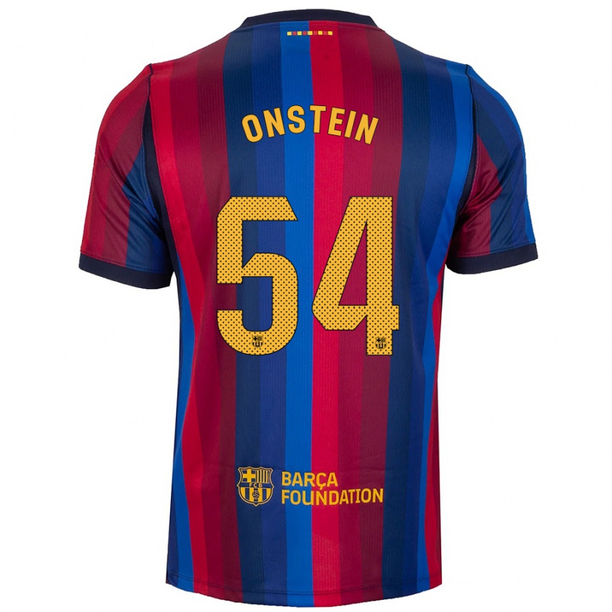 נשים כדורגל Juwensley Onstein #54 כחול מלכותי אדום צהוב ג'רזי ביתית 2026/27