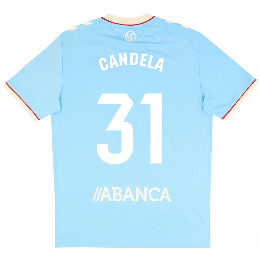 נשים כדורגל Candela Rodríguez #31 כחול שמיים לבן אדום ג'רזי ביתית 2026/27