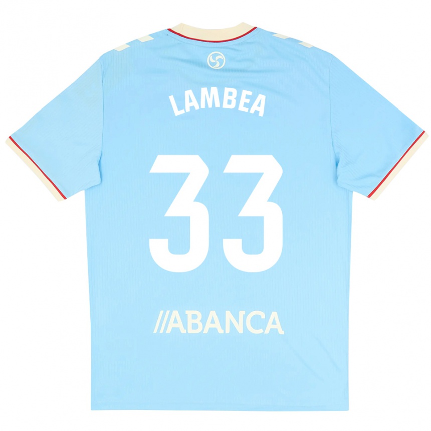 נשים כדורגל Jorge Lambea #33 כחול שמיים לבן אדום ג'רזי ביתית 2026/27