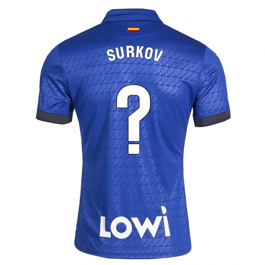 נשים כדורגל Iván Surkov #0 לבן כחול שחור ג'רזי ביתית 2026/27 נשים כדורגל Iván Surkov #0 לבן כחול שחור ג'רזי ביתית 2026/27