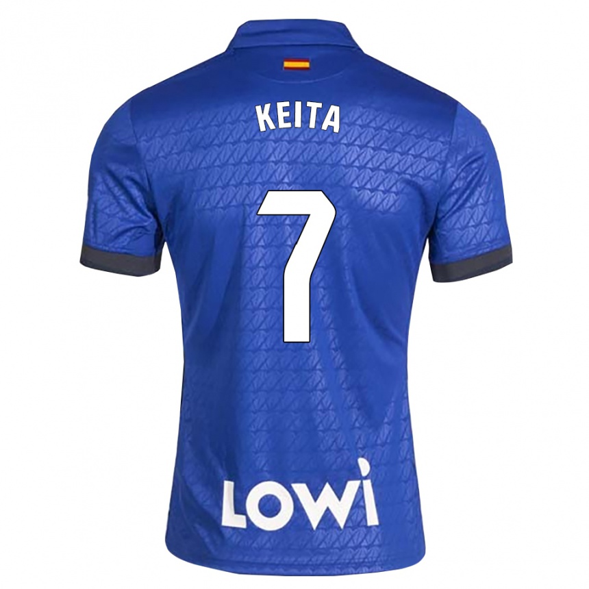 נשים כדורגל Abdoulaye Keita #7 לבן כחול שחור ג'רזי ביתית 2026/27