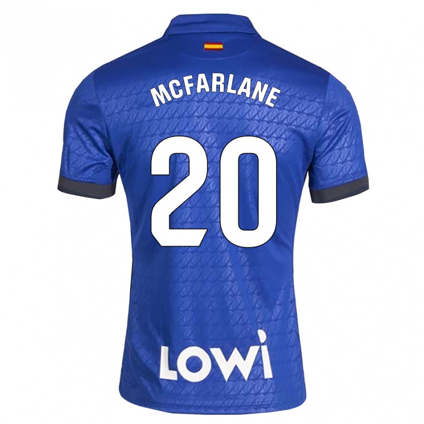 נשים כדורגל Ayden Mcfarlane #20 לבן כחול שחור ג'רזי ביתית 2026/27