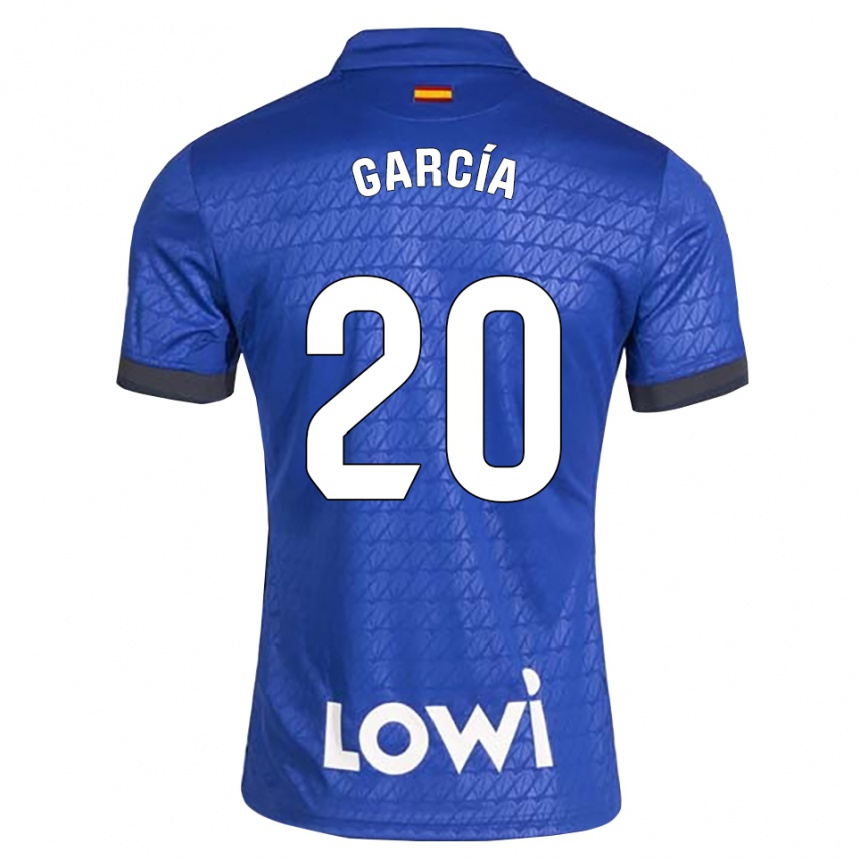 נשים כדורגל Álex García #20 לבן כחול שחור ג'רזי ביתית 2026/27
