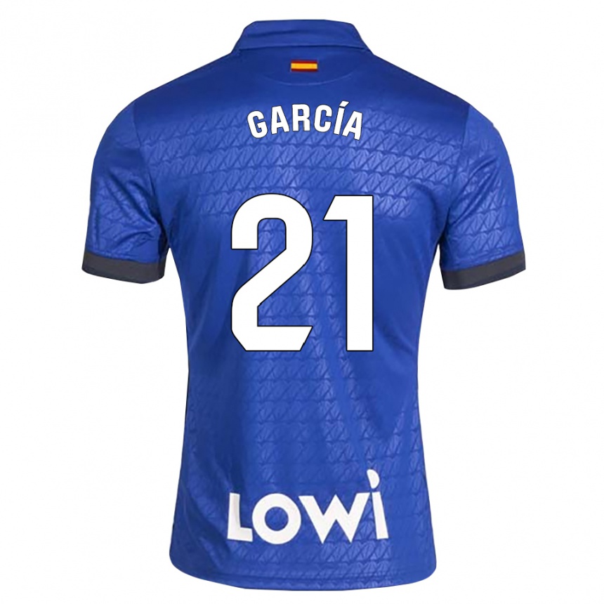 נשים כדורגל Andrés García #21 לבן כחול שחור ג'רזי ביתית 2026/27