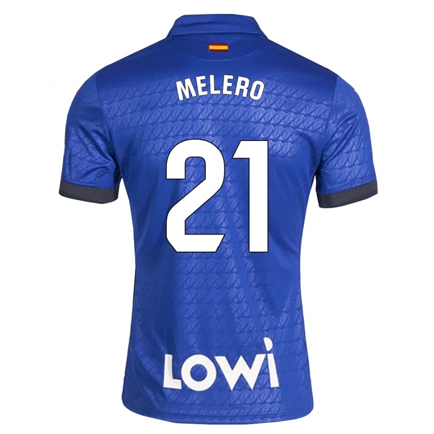 נשים כדורגל Pablo Melero #21 לבן כחול שחור ג'רזי ביתית 2026/27