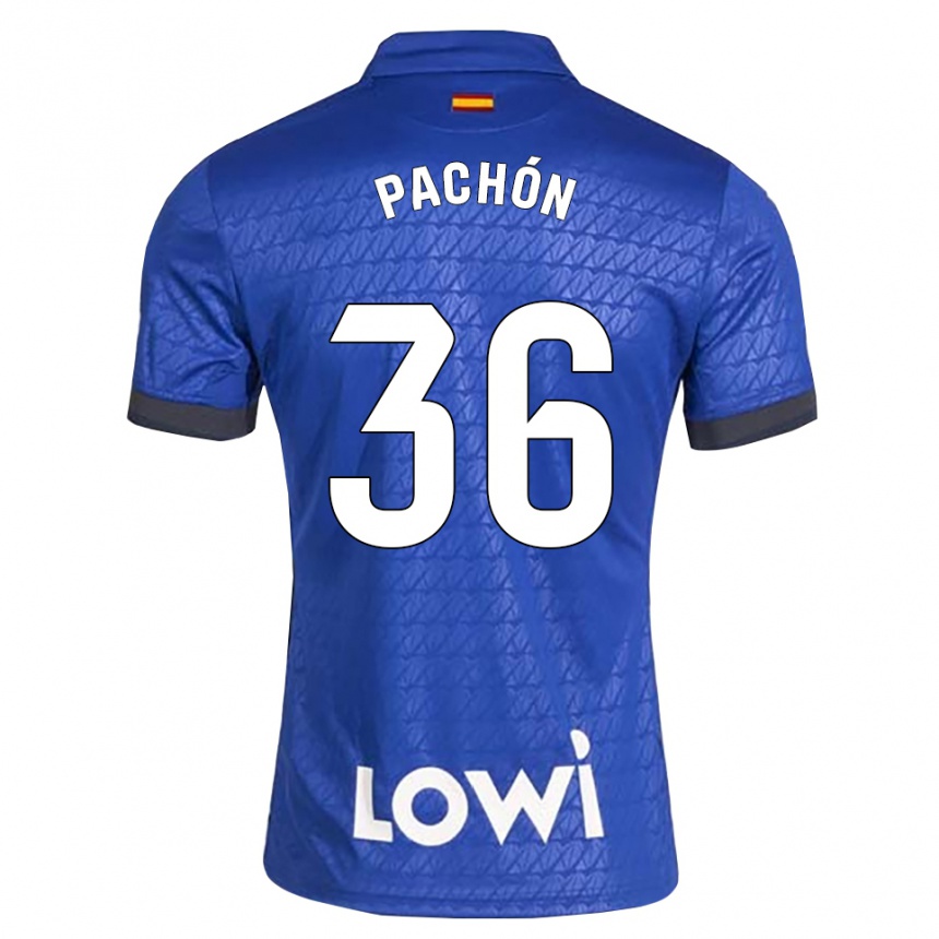 נשים כדורגל Marcos Pachón #36 לבן כחול שחור ג'רזי ביתית 2026/27