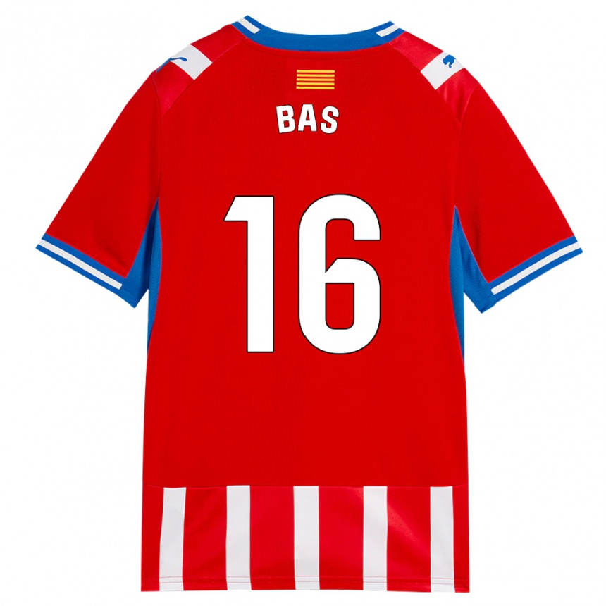 נשים כדורגל Jordi Bas #16 אדום לבן כחול שמיים ג'רזי ביתית 2026/27