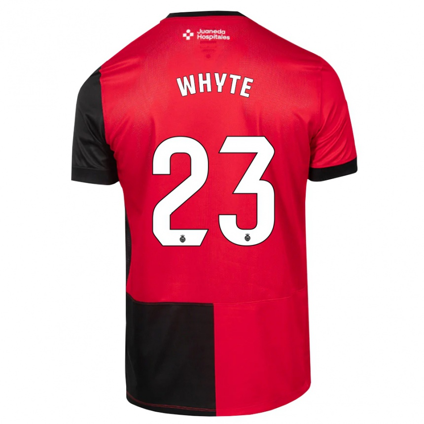 נשים כדורגל Michael Whyte #23 שחור אדום לבן ג'רזי ביתית 2026/27 נשים כדורגל Michael Whyte #23 שחור אדום לבן ג'רזי ביתית 2026/27