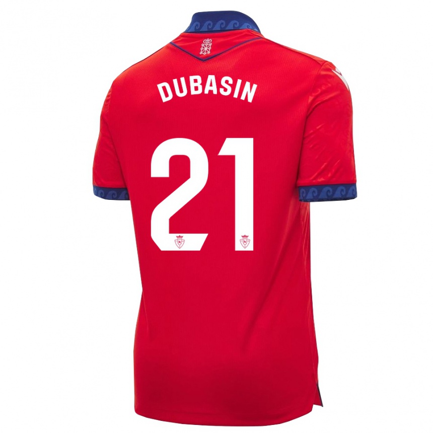 נשים כדורגל Jonathan Dubasin #21 אדום כחול צי לבן ג'רזי ביתית 2026/27