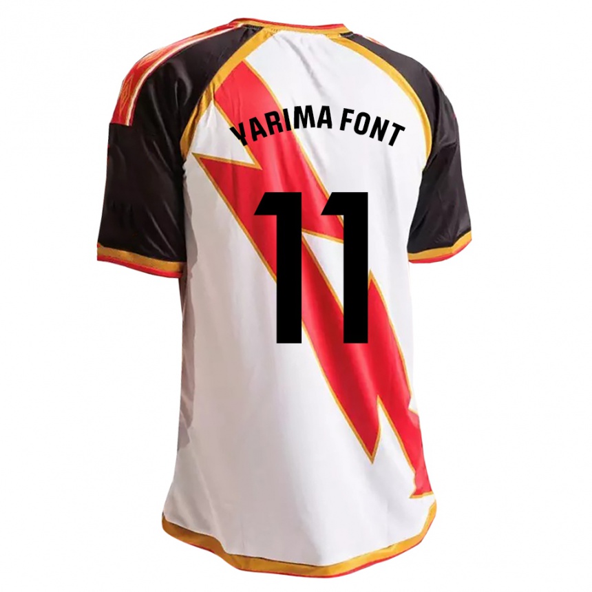נשים כדורגל Yarima Font Barrasa #11 ירוק בהיר שחור לבן זהב ג'רזי ביתית 2026/27