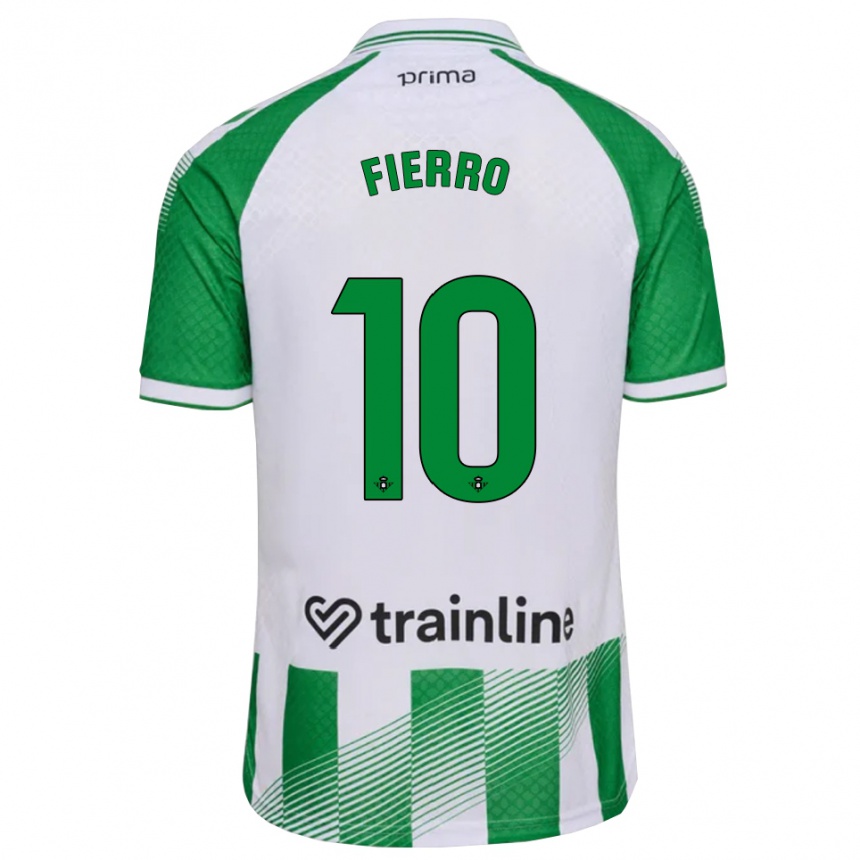 נשים כדורגל Enzo Fierro #10 ירוק בהיר שחור לבן ג'רזי ביתית 2026/27