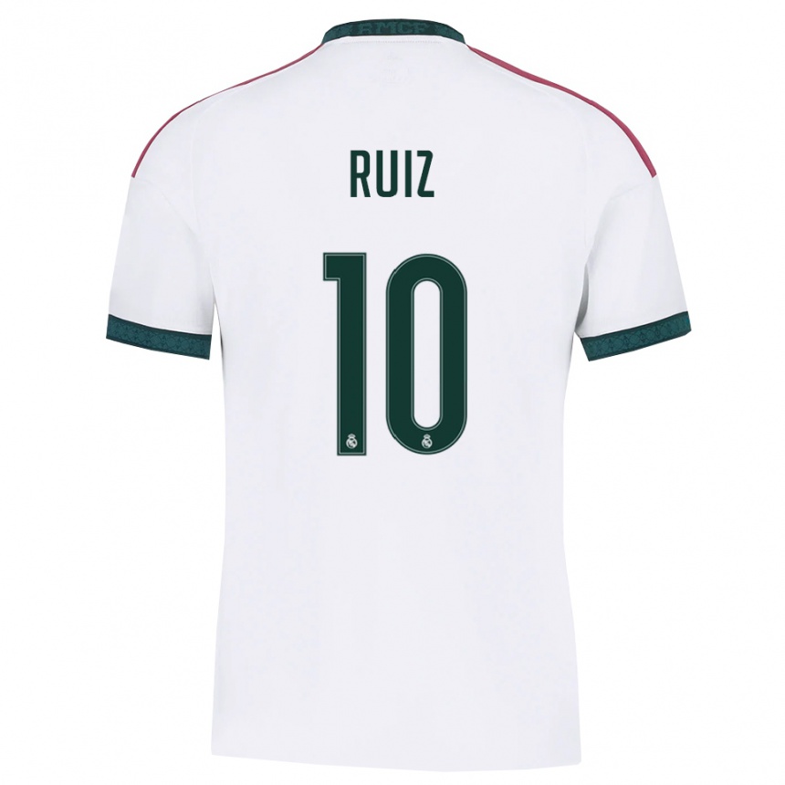 נשים כדורגל Alberto Ruiz #10 ירוק כהה לבן אדום ג'רזי ביתית 2026/27