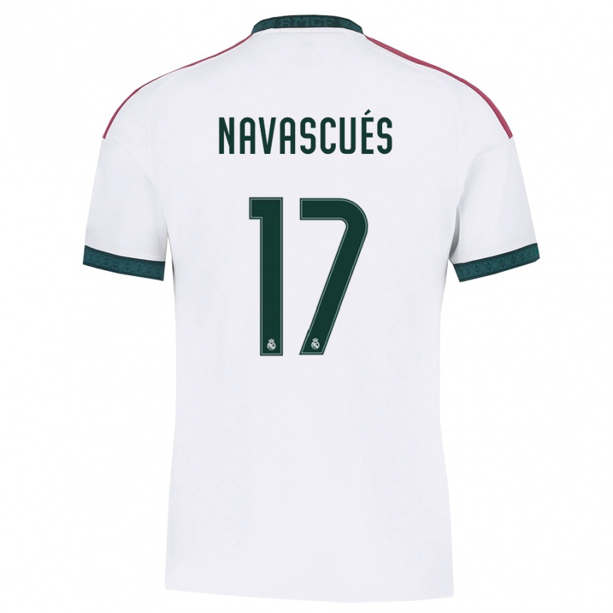 נשים כדורגל Liberto Navascués #17 ירוק כהה לבן אדום ג'רזי ביתית 2026/27