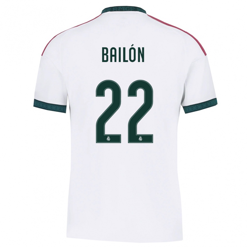 נשים כדורגל Javi Bailón #22 ירוק כהה לבן אדום ג'רזי ביתית 2026/27