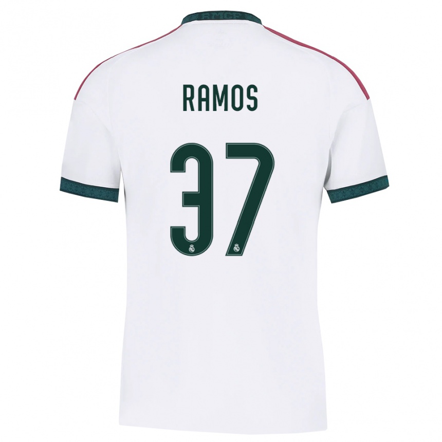 נשים כדורגל Yeremaiah Ramos #37 ירוק כהה לבן אדום ג'רזי ביתית 2026/27